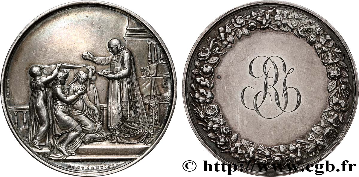 AMOUR ET MARIAGE Médaille de mariage TTB