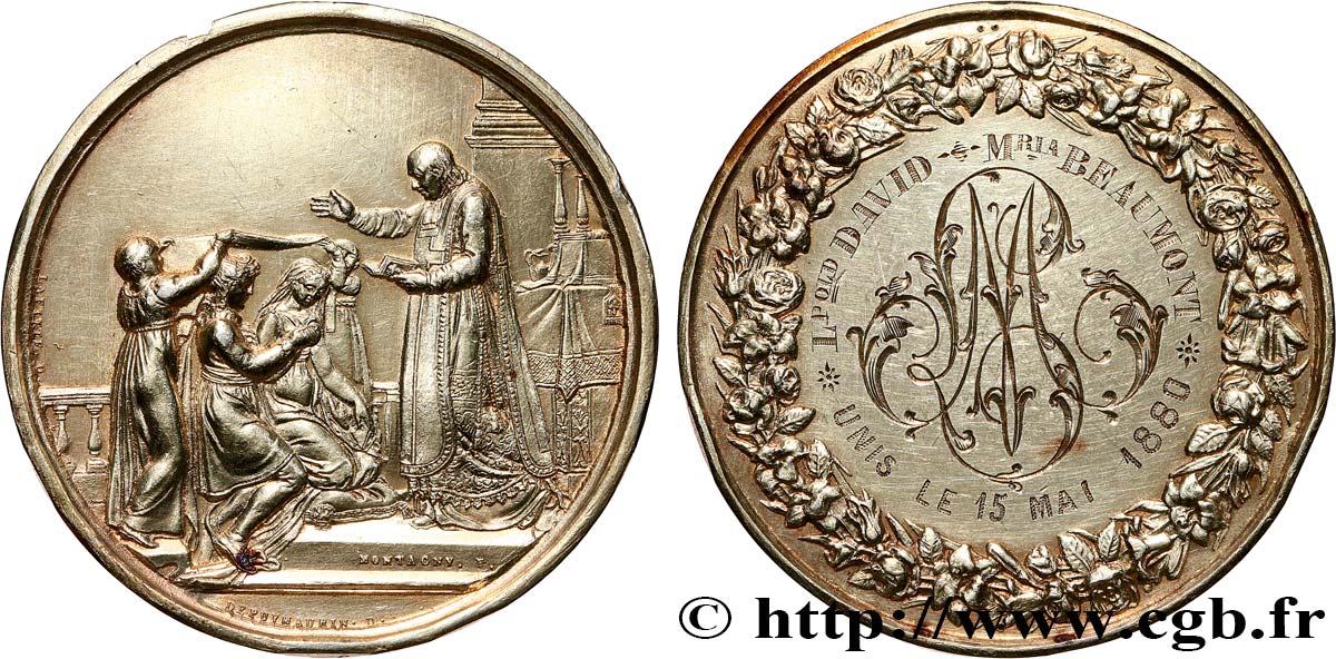 AMOUR ET MARIAGE Médaille de mariage q.SPL