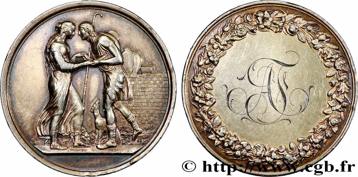 AMOUR ET MARIAGE Médaille de mariage, Jacob et Rachel, Stéphanie Napoléon et le Prince Louis de Bade SS
