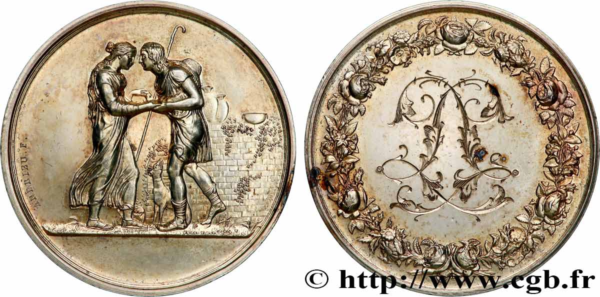 AMOUR ET MARIAGE Médaille de mariage, Jacob et Rachel, Stéphanie Napoléon et le Prince Louis de Bade AU