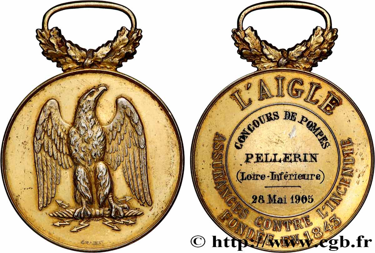 ASSURANCES Médaille, L’Aigle, Concours de pompes TTB/TTB+