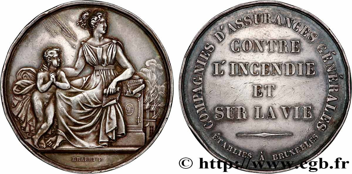 INSURANCES Médaille, Compagnies d’assurances générales XF