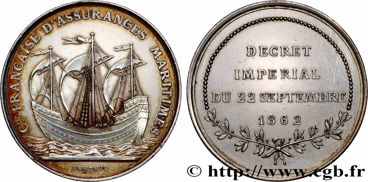 ASSURANCES Médaille, Compagnie d’assurances maritimes TTB+