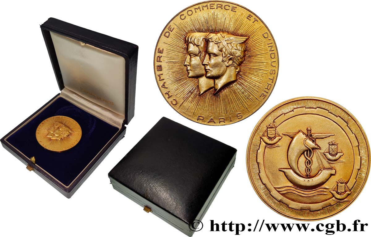 CHAMBERS OF COMMERCE / CHAMBRES DE COMMERCE Médaille, chambre de commerce et d’industrie de Paris AU