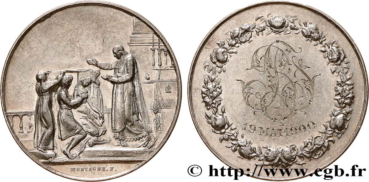 AMOUR ET MARIAGE Médaille de mariage SS