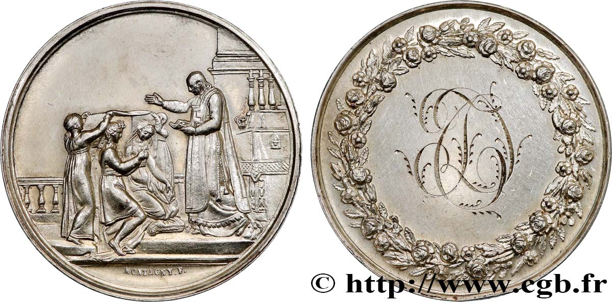 AMOUR ET MARIAGE Médaille de mariage TTB+/SUP