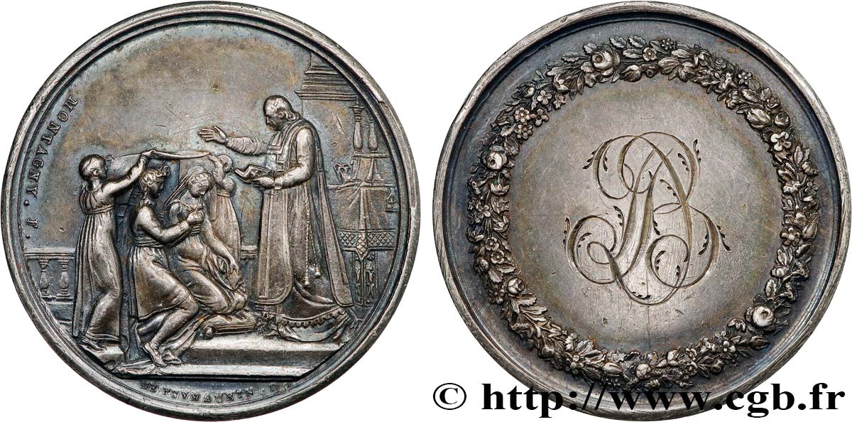 AMOUR ET MARIAGE Médaille de mariage TTB+