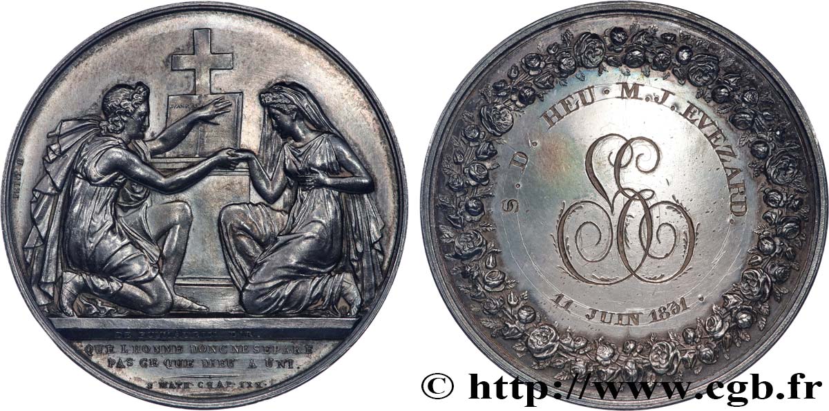 AMOUR ET MARIAGE Médaille de mariage q.SPL