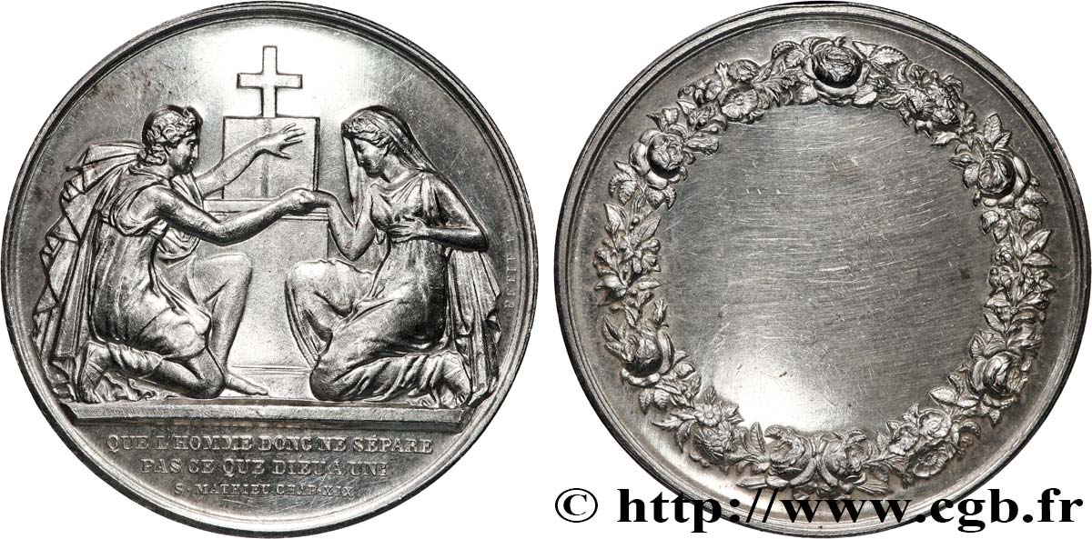 AMOUR ET MARIAGE Médaille de mariage AU