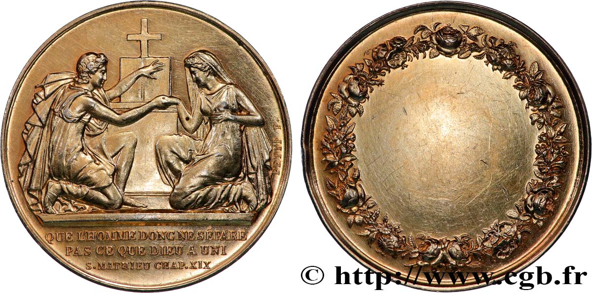 AMOUR ET MARIAGE Médaille de mariage q.SPL