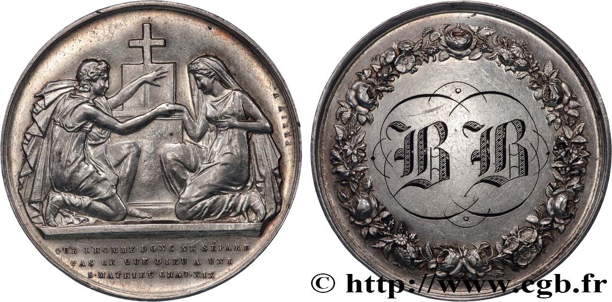 AMOUR ET MARIAGE Médaille de mariage fVZ