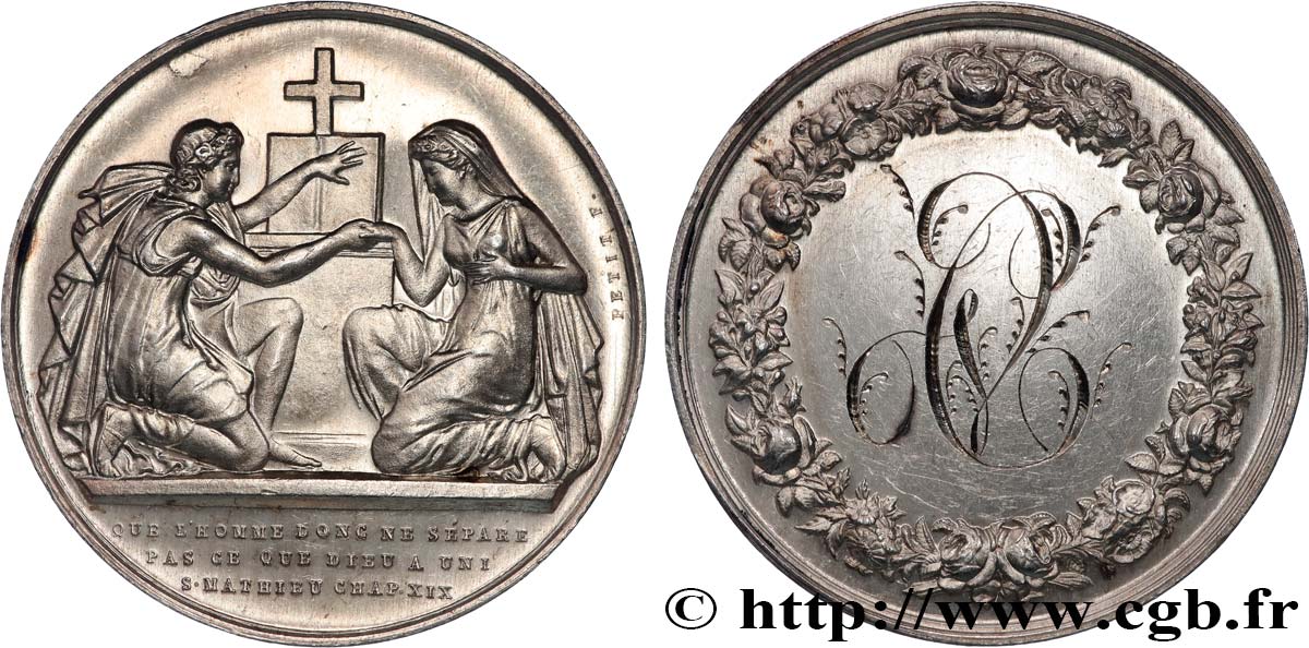 AMOUR ET MARIAGE Médaille de mariage VZ
