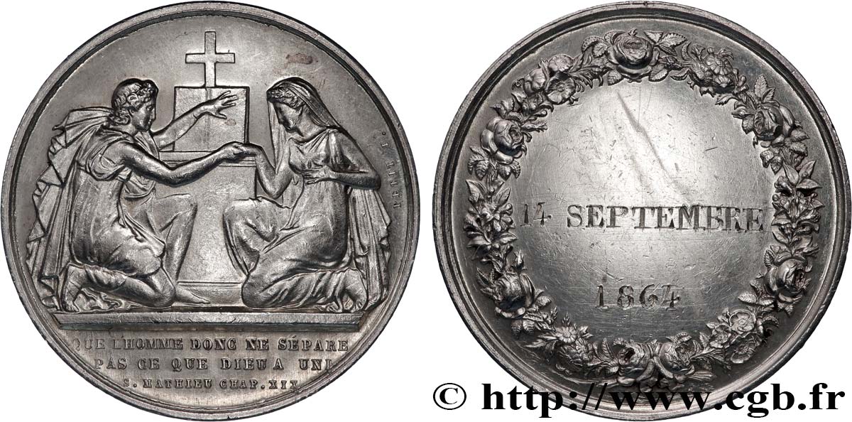 AMOUR ET MARIAGE Médaille de mariage VZ/fVZ