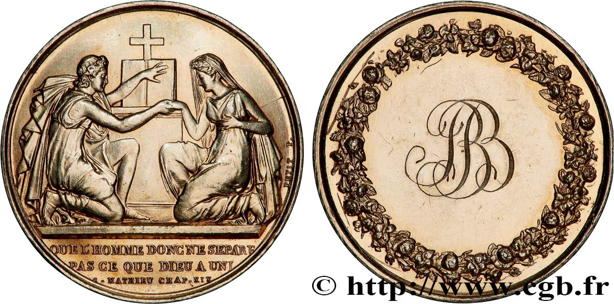 AMOUR ET MARIAGE Médaille de mariage fVZ