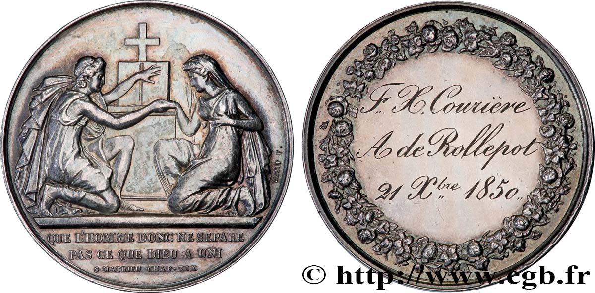 LOVE AND MARRIAGE Médaille de mariage AU