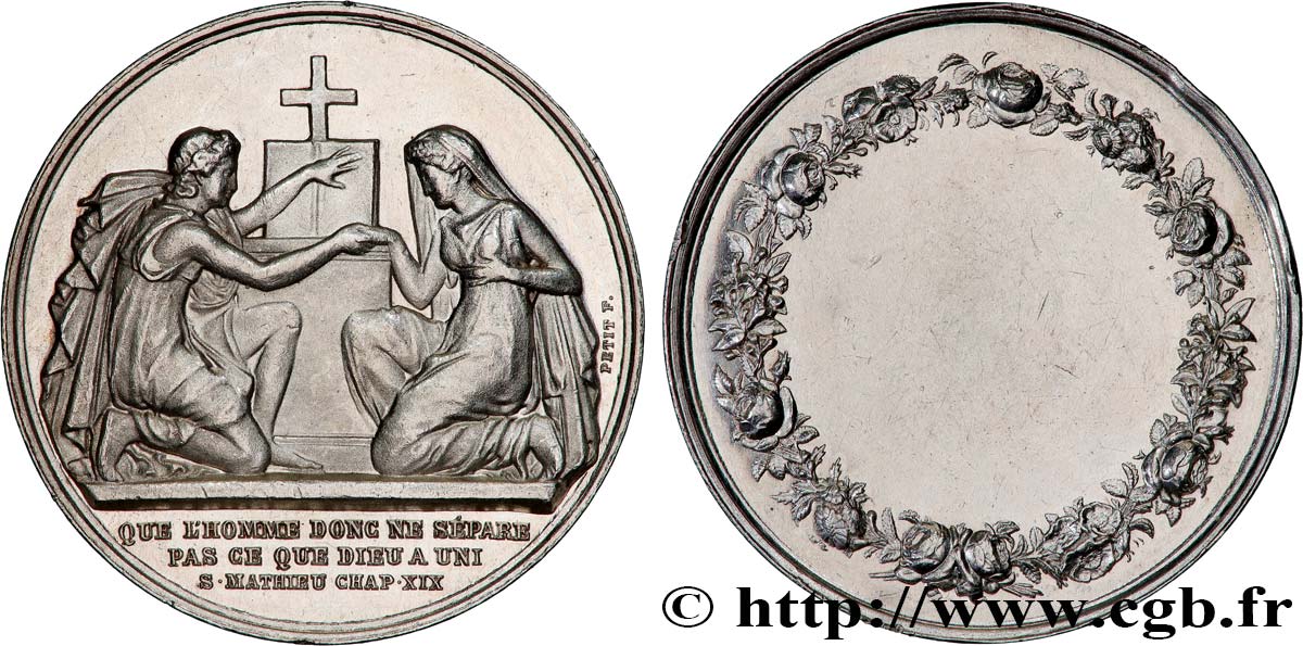 AMOUR ET MARIAGE Médaille de mariage AU