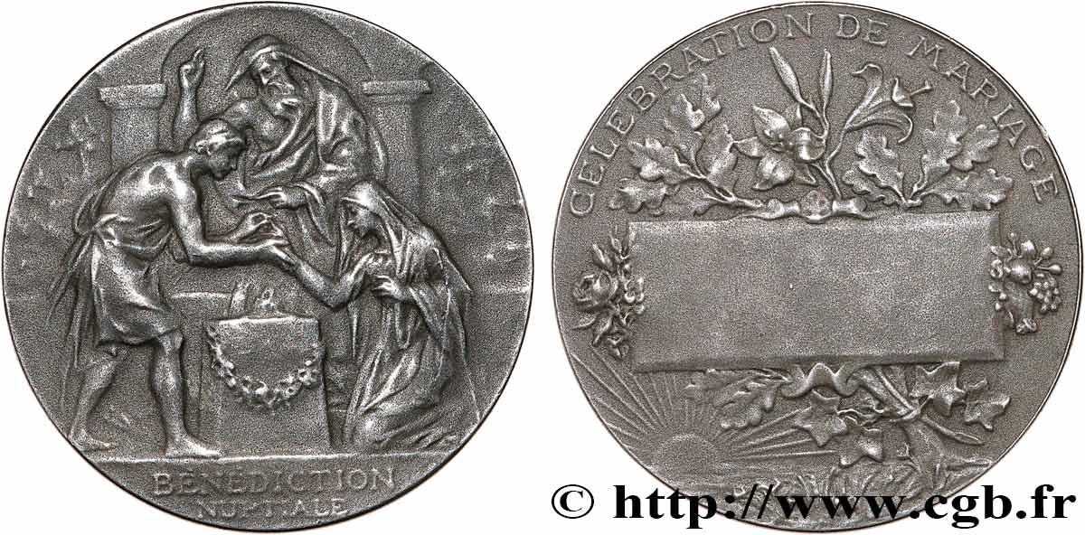 AMOUR ET MARIAGE Médaille, Bénédiction Nuptiale AU