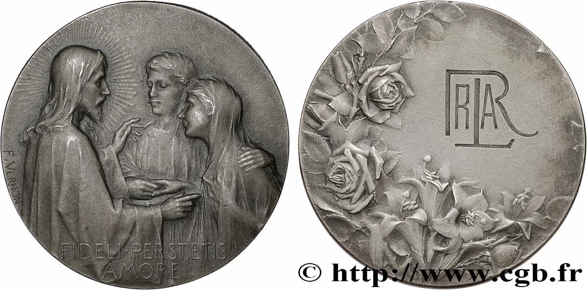 TROISIÈME RÉPUBLIQUE Médaille de mariage TTB+