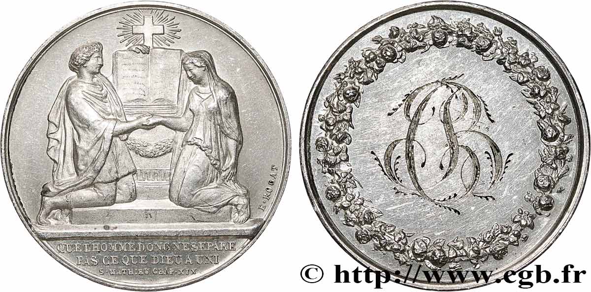 AMOUR ET MARIAGE Médaille de mariage, Evangile de St Mathieu SUP