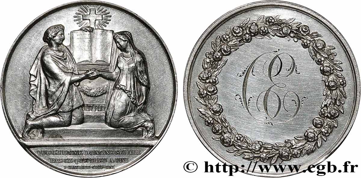 AMOUR ET MARIAGE Médaille de mariage, Evangile de St Mathieu MBC+