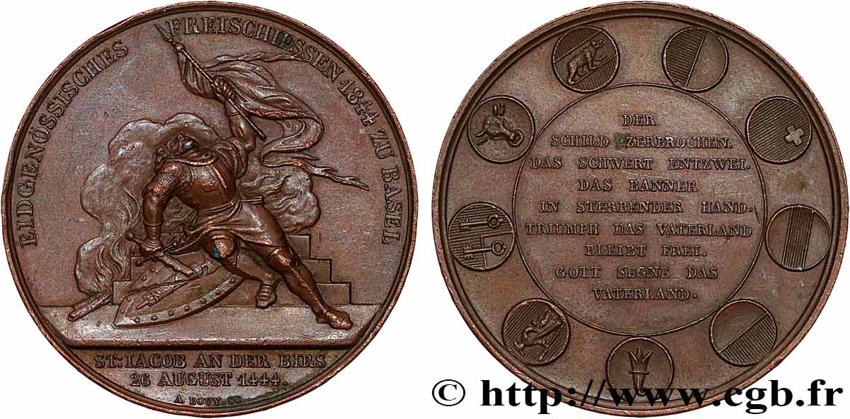 SUISSE Médaille de tir TTB