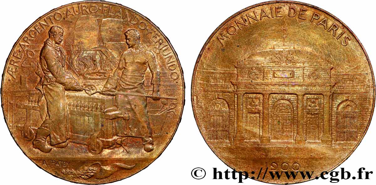 TROISIÈME RÉPUBLIQUE Médaille, Monnaie de Paris, Souvenir de l’exposition TTB+