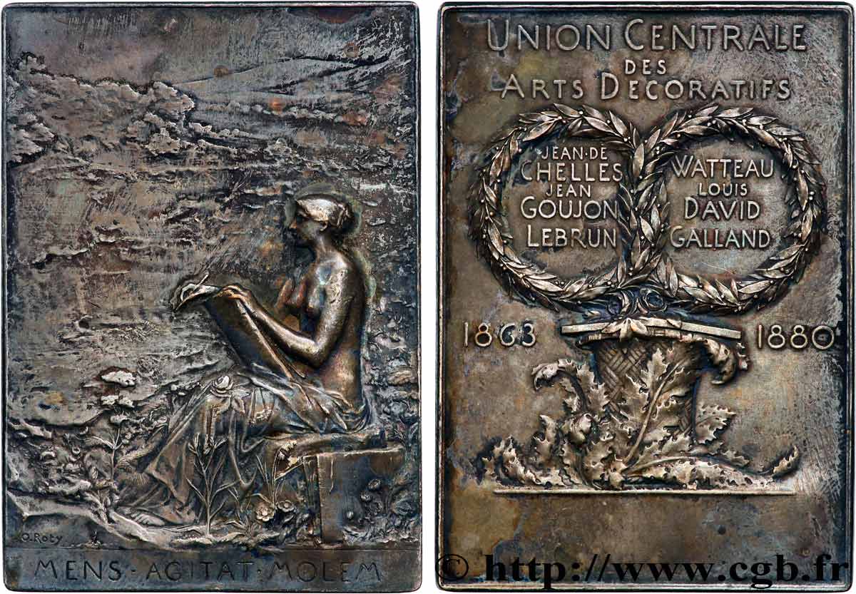 TERZA REPUBBLICA FRANCESE Plaquette, Union centrale des arts décoratifs BB