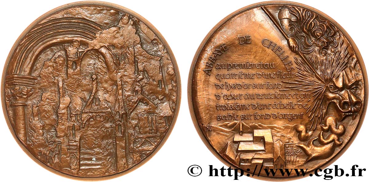 MONUMENTS ET HISTOIRE Médaille, Abbaye de Chelles SUP