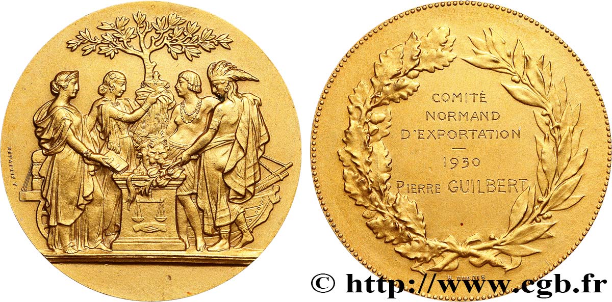 TROISIÈME RÉPUBLIQUE Médaille, Comité normand d’exportation SUP