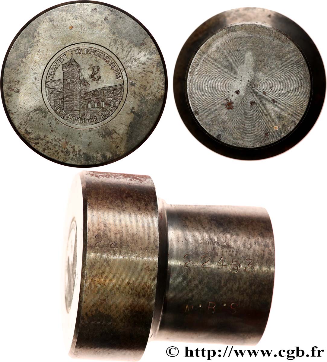 FUNFTE FRANZOSISCHE REPUBLIK Coin monétaire, 3 Ecu de Beaumont du Perigord SS