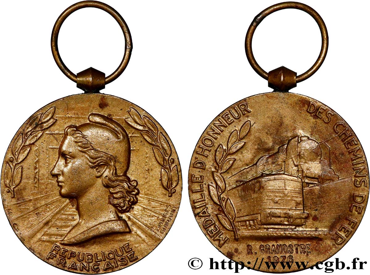 FUNFTE FRANZOSISCHE REPUBLIK Médaille d’honneur des Chemins de Fer SS