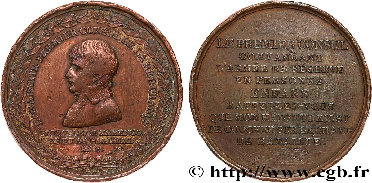 FRANZOSISCHES KONSULAT Médaille, Bataille de Marengo fSS