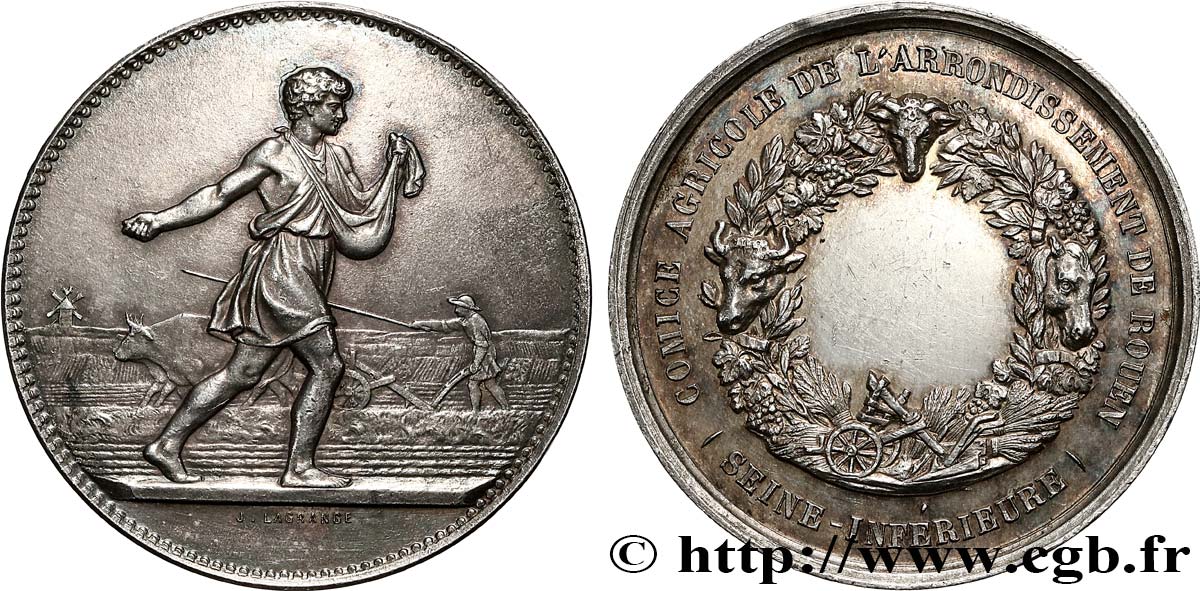 TERZA REPUBBLICA FRANCESE Médaille, Comice agricole q.SPL