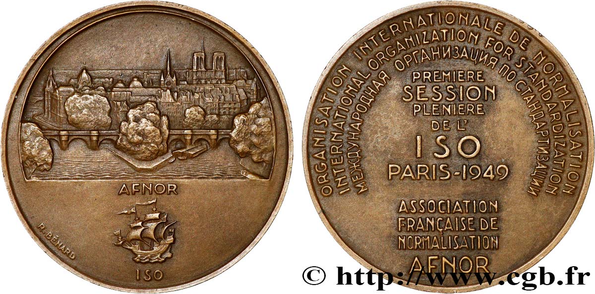IV REPUBLIC Médaille, AFNOR, première session de l’ISO AU