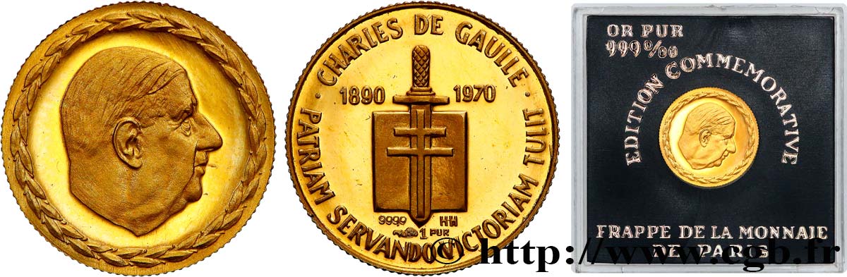 CINQUIÈME RÉPUBLIQUE Médaille, Général De Gaulle SUP