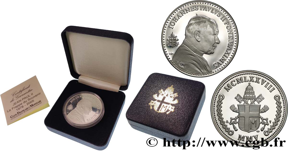 JEAN-PAUL II (Karol Wojtyla) Médaille, Pape Jean-Paul II MS