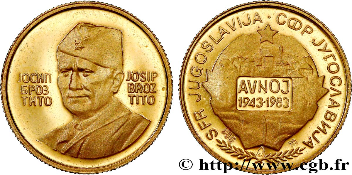 YUGOSLAVIA Médaille, Josip Broz Tito AU