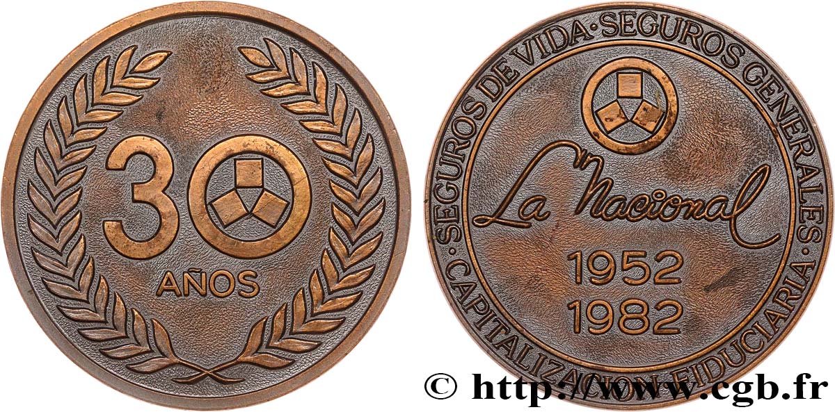 ASSURANCES Médaille, 30 ans, La Nacional SUP