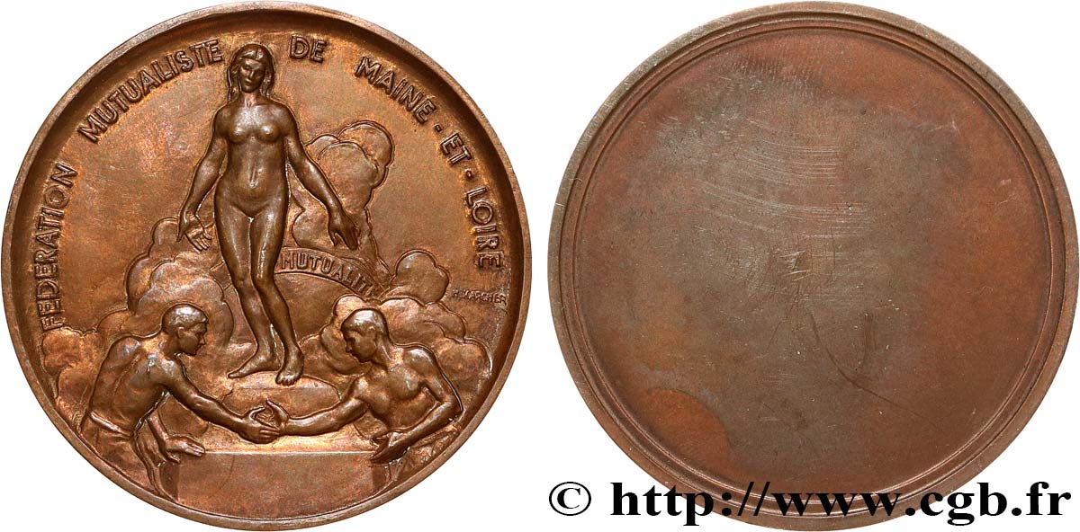 LES ASSURANCES Médaille, Fédération mutualiste de Maine-et-Loire VZ/fVZ