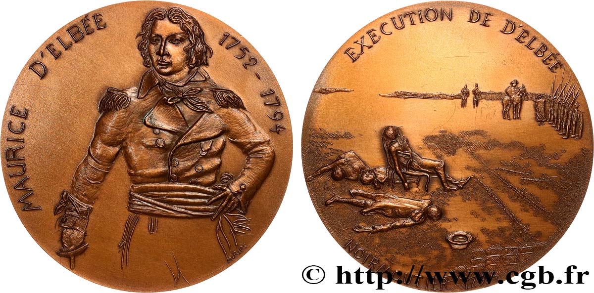 CONVENCION NACIONAL Médaille, Maurice d’Elbée EBC