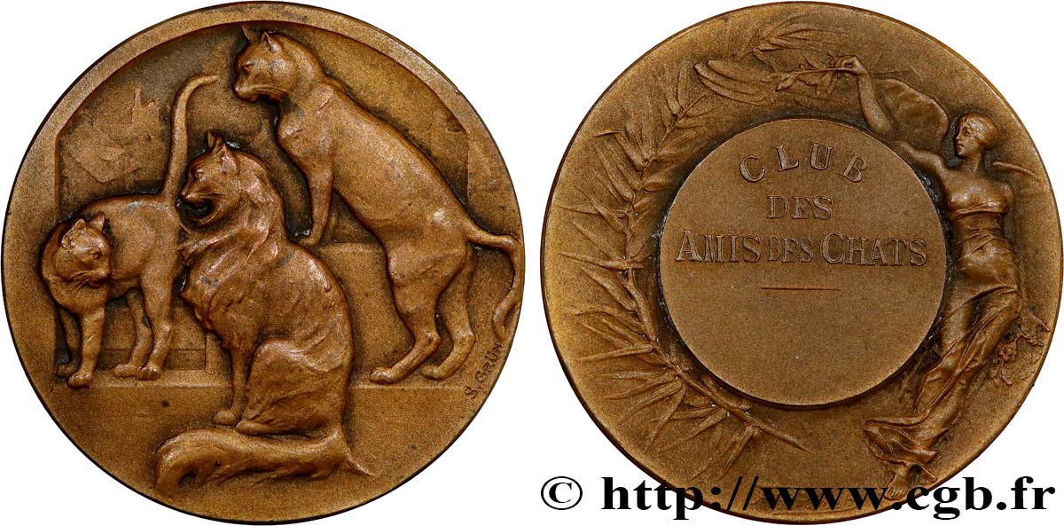 PRIX ET RÉCOMPENSES Médaille, Club des amis des Chats q.SPL