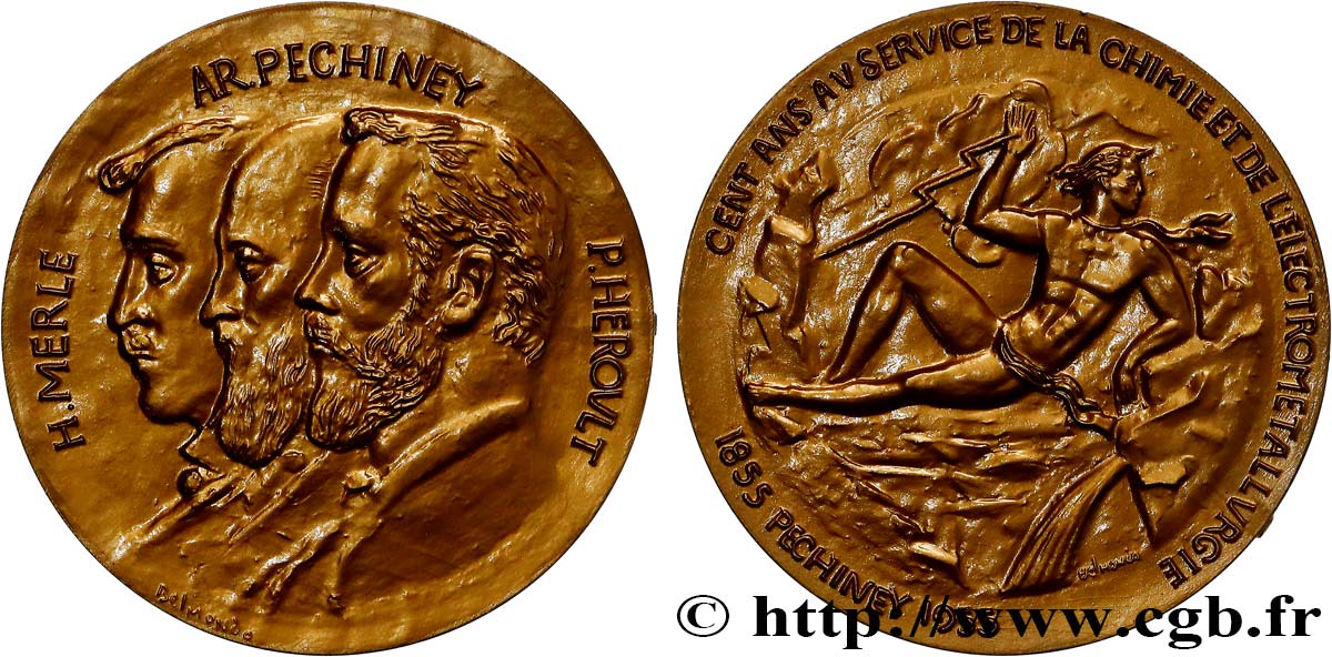 SCIENCES & SCIENTIFIQUES Médaille, Cent ans au service de la chimie et électrométallurgie AU