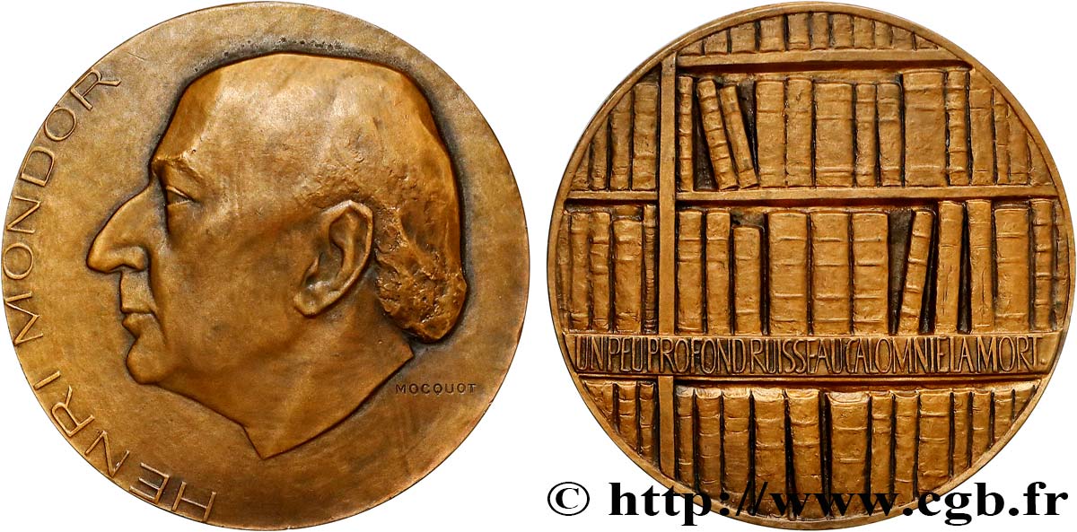 SCIENCES & SCIENTIFIQUES Médaille, Henri Mondor SUP