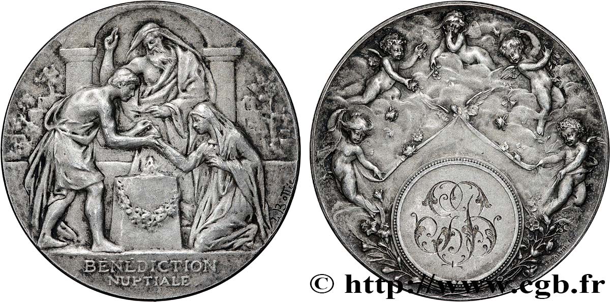 AMOUR ET MARIAGE Médaille, Bénédiction Nuptiale MBC+