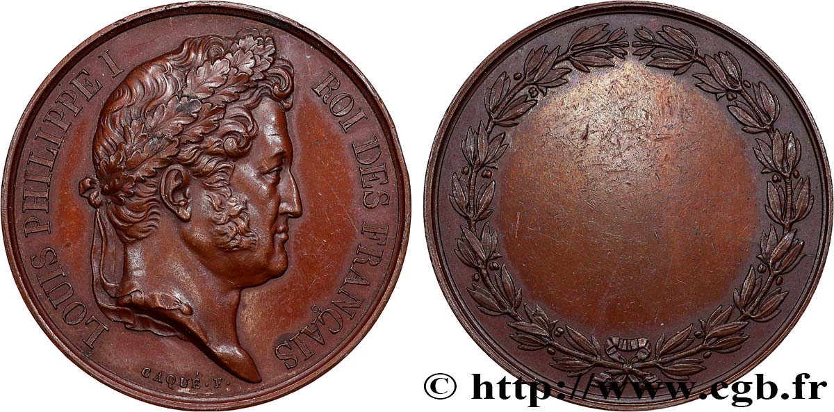 LOUIS-PHILIPPE Ier Médaille de récompense SUP
