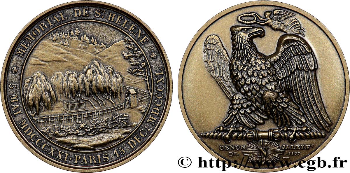 LOUIS-PHILIPPE Ier Médaille du mémorial de St-Hélène, refrappe SUP