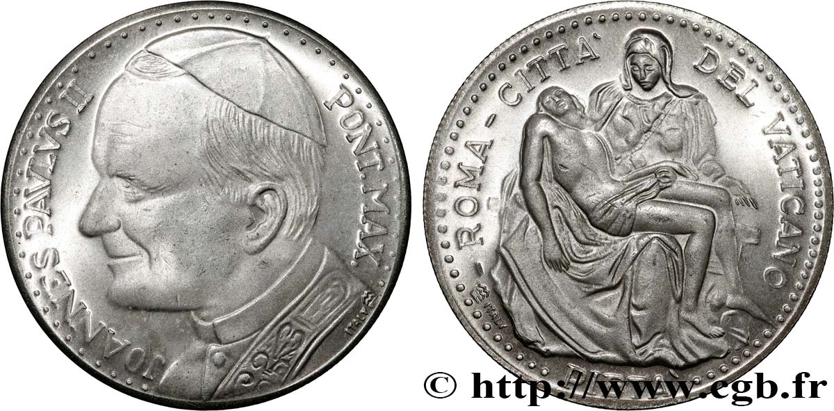 JEAN-PAUL II (Karol Wojtyla) Médaille, Jean-Paul II, Pieta du Vatican SUP