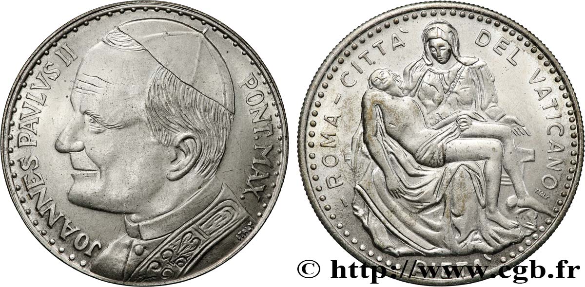 JEAN-PAUL II (Karol Wojtyla) Médaille, Pieta du Vatican SPL