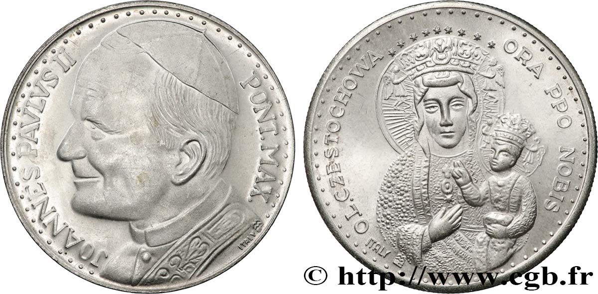 JEAN-PAUL II (Karol Wojtyla) Médaille, Vierge polonaise AU