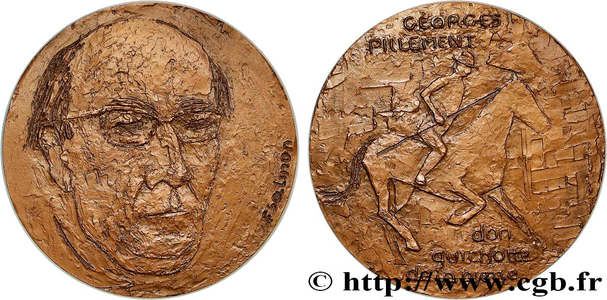 LITERATURE : WRITERS - POETS Médaille, Georges Pillement VZ